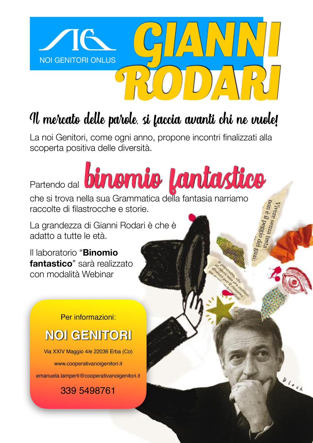 Rodari 2020 per le scuole volantino