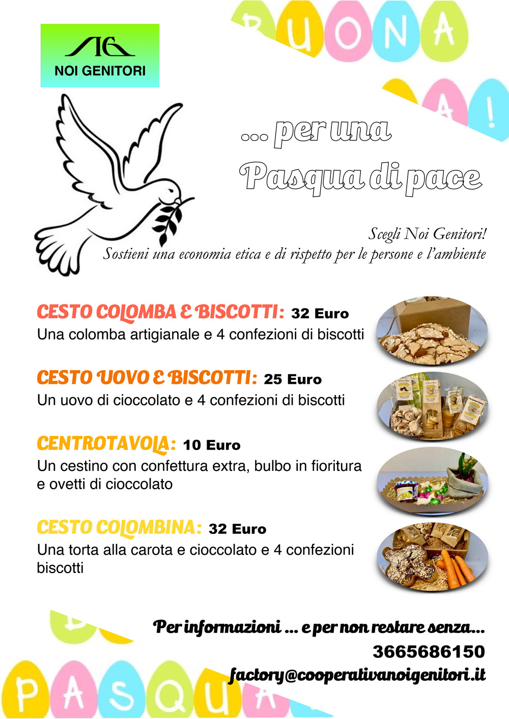 volantino cesti di Pasqua